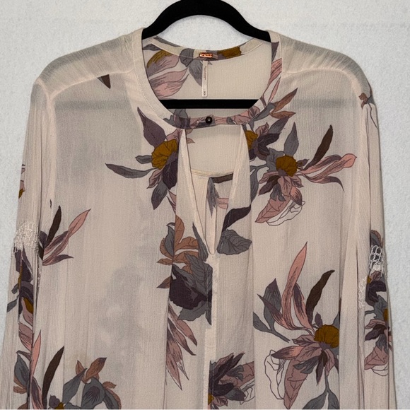 Free People Orchid Print Swing Tunic - Picture 4 of 9